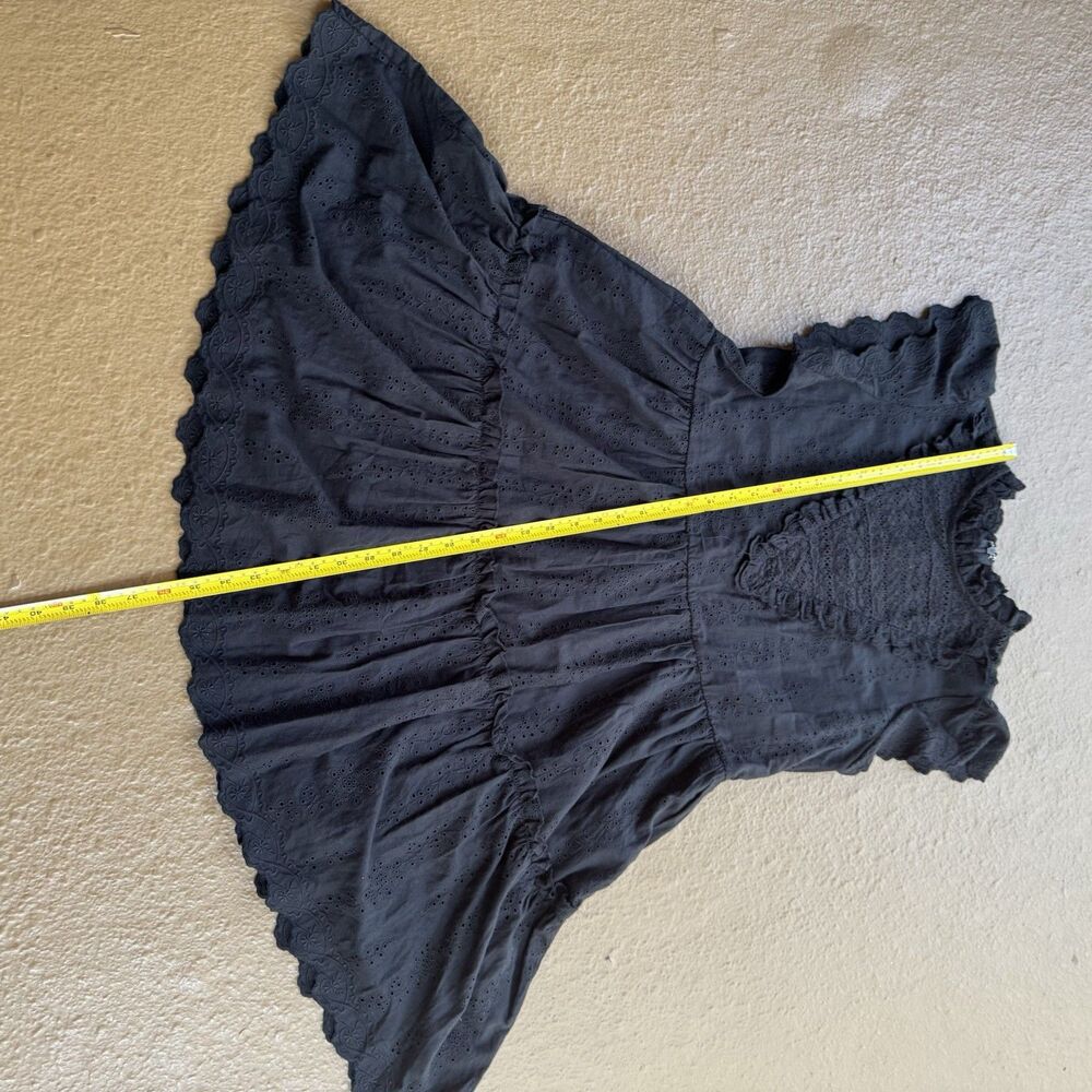 House of Harlow 1960 Revolve Dress Sz  L Black 100% Cotton Boho Quiet Luxury - Picture 8 of 12